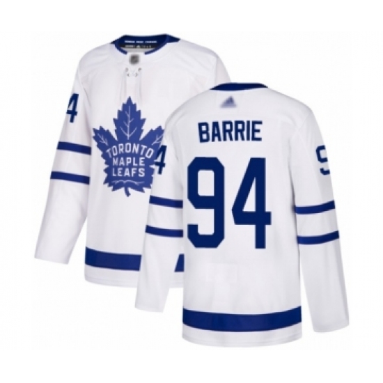 Men's Toronto Maple Leafs #94 Tyson Barrie Authentic White Away Hockey Jersey - Ujersey