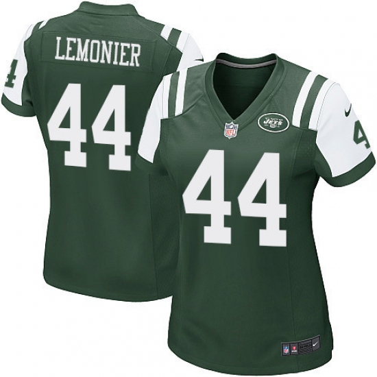 Women's Nike New York Jets #44 Corey Lemonier Game Green Team Color NFL Jersey - Ujersey