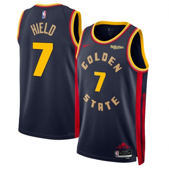 Men's Golden State Warriors #7 Buddy Hield Navy 2024-25 City Edition Stitched Basketball Jersey - Ujersey