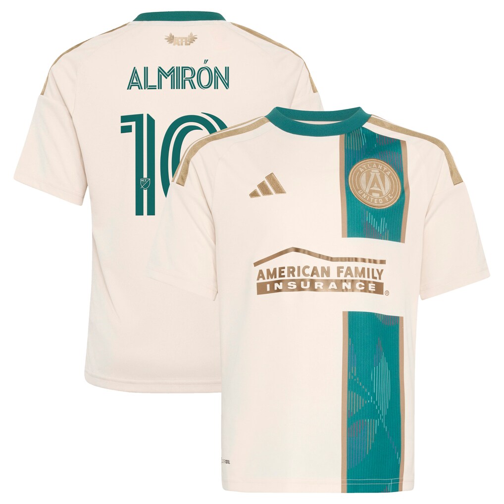 Youth Atlanta United FC Miguel Almiron adidas Tan 2026 Spirit of '96 Replica Jersey - Ujersey