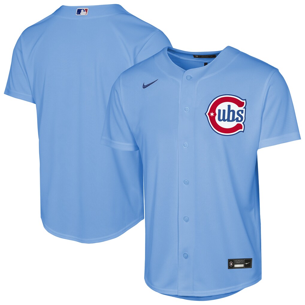 Youth Chicago Cubs  Nike Light Blue Alternate Replica Jersey - Ujersey