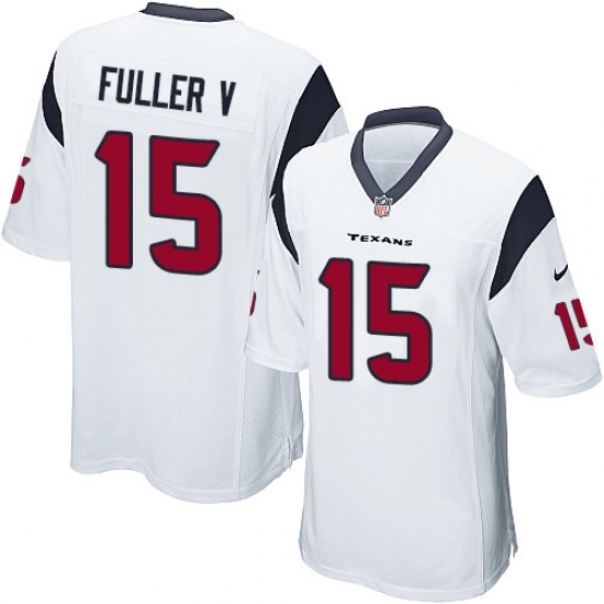 Men's Nike Houston Texans #15 Will Fuller V Game White NFL Jersey - Ujersey