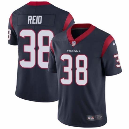 Men's Nike Houston Texans #38 Justin Reid Navy Blue Team Color Vapor Untouchable Limited Player NFL Jersey - Ujersey