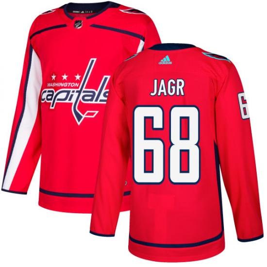 Youth Adidas Washington Capitals #68 Jaromir Jagr Premier Red Home NHL Jersey - Ujersey