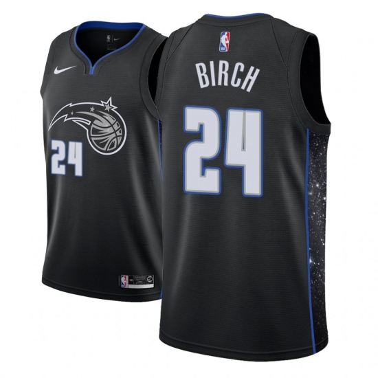 Men NBA 2018-19 Orlando Magic #24 Khem Birch City Edition Black Jersey - Ujersey