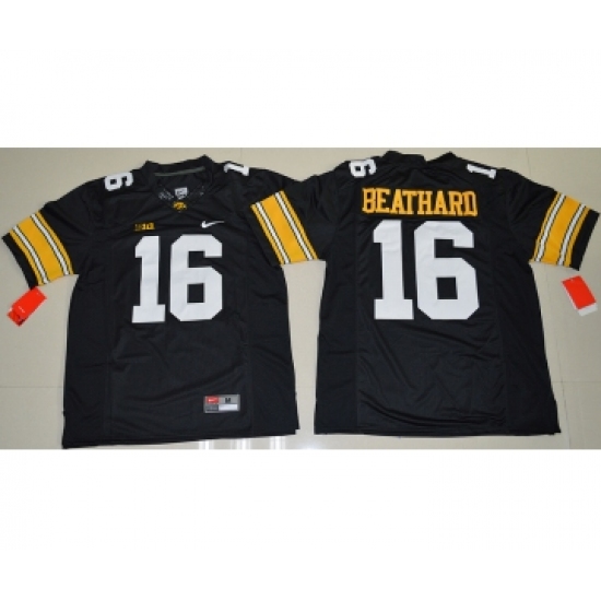 Iowa Hawkeyes 16 C.J Beathard Black College Football Jersey - Ujersey