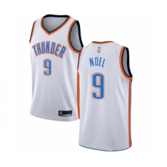 Youth Oklahoma City Thunder #9 Nerlens Noel Swingman White Basketball Jersey - Association Edition - Ujersey