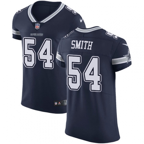 Men's Nike Dallas Cowboys #54 Jaylon Smith Navy Blue Team Color Vapor Untouchable Elite Player NFL Jersey - Ujersey