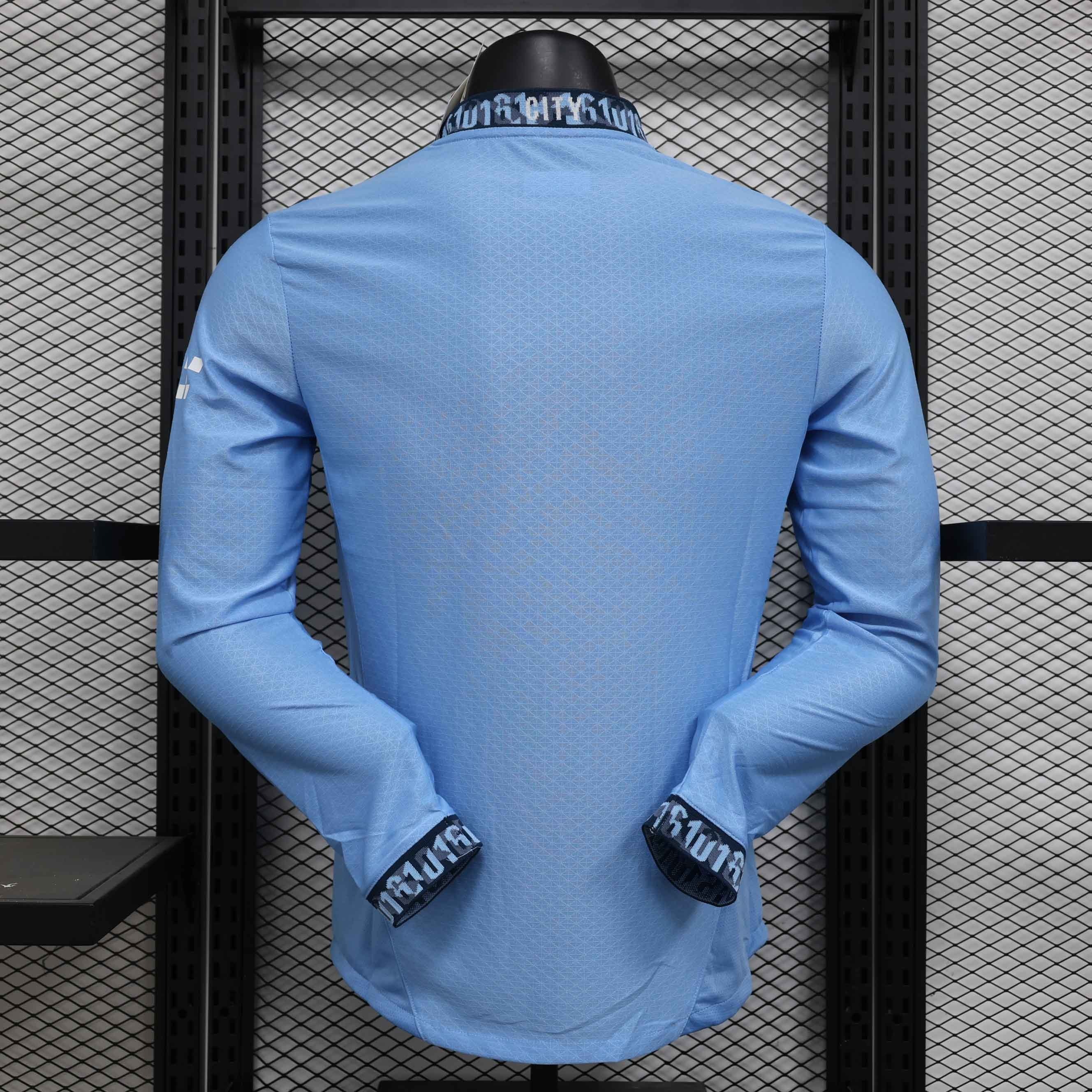 Manchester City Home Long Sleeve Football Jersey Shirt 2024/25