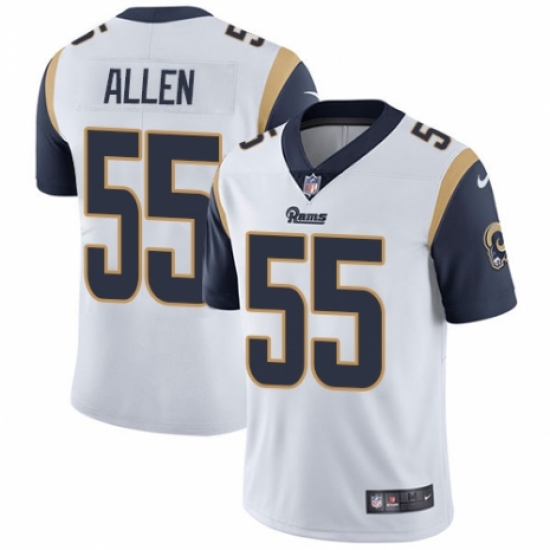 Men's Nike Los Angeles Rams #55 Brian Allen White Vapor Untouchable Limited Player NFL Jersey - Ujersey