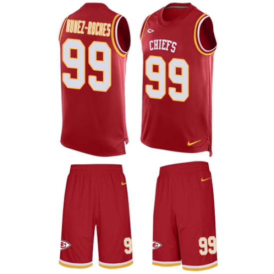 Men's Nike Kansas City Chiefs #99 Rakeem Nunez-Roches Limited Red Tank Top Suit NFL Jersey - Ujersey