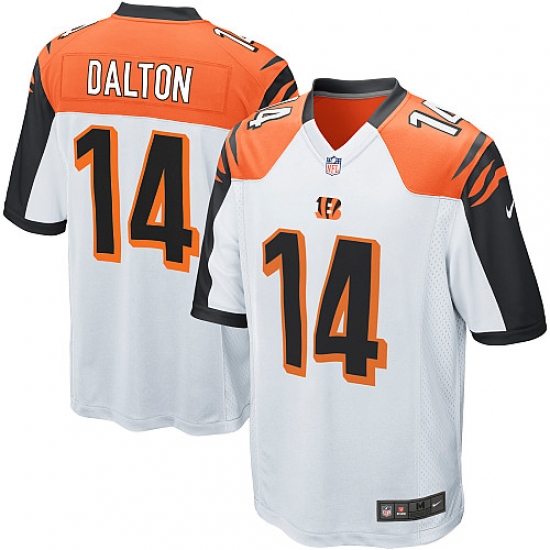Men's Nike Cincinnati Bengals #14 Andy Dalton Game White NFL Jersey - Ujersey