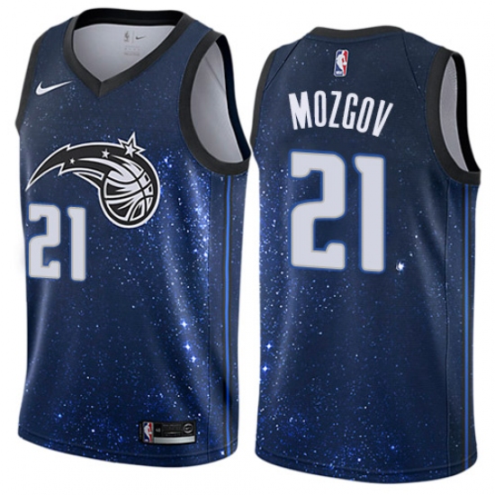 Youth Nike Orlando Magic #21 Timofey Mozgov Swingman Blue NBA Jersey - City Edition - Ujersey