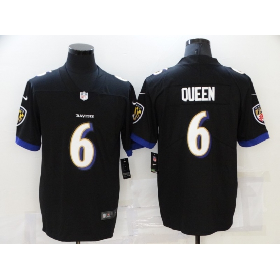 Men's Baltimore Ravens #6 Patrick Queen Nike Black Limited Player Jersey - Ujersey