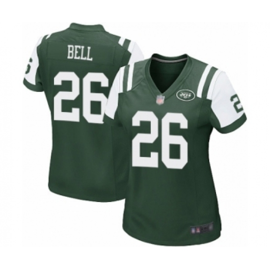 Women's New York Jets #26 Le Veon Bell Game Green Team Color Football Jersey - Ujersey