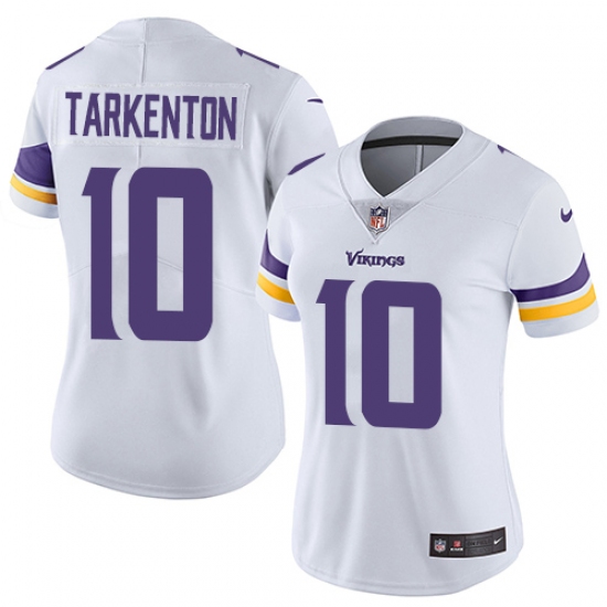 Women's Nike Minnesota Vikings #10 Fran Tarkenton White Vapor Untouchable Limited Player NFL Jersey - Ujersey