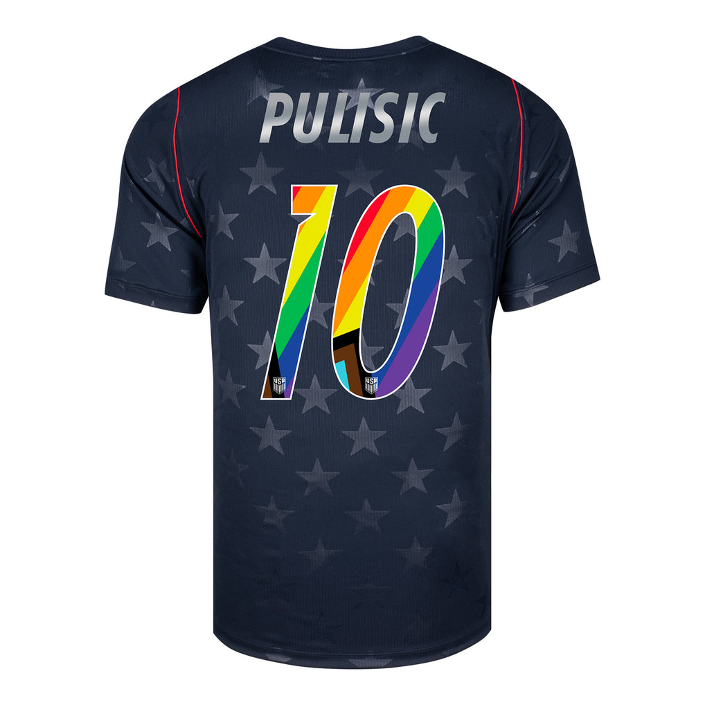 Men's Nike USMNT 2026 Christian Pulisic Pride Away Stadium Jersey - Stars
