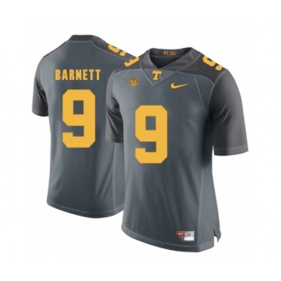 Tennessee Volunteers 9 Derek Barnett Gray College Football Jersey - Ujersey