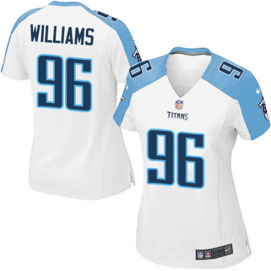 Women's Nike Tennessee Titans #96 Sylvester Williams Game White NFL Jersey - Ujersey