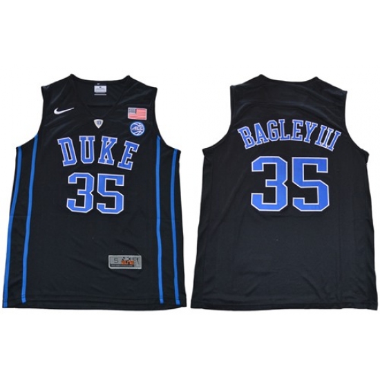 Duke Blue Devils #35 Marvin Bagley III Black Basketball Elite Stitched NCAA Jersey