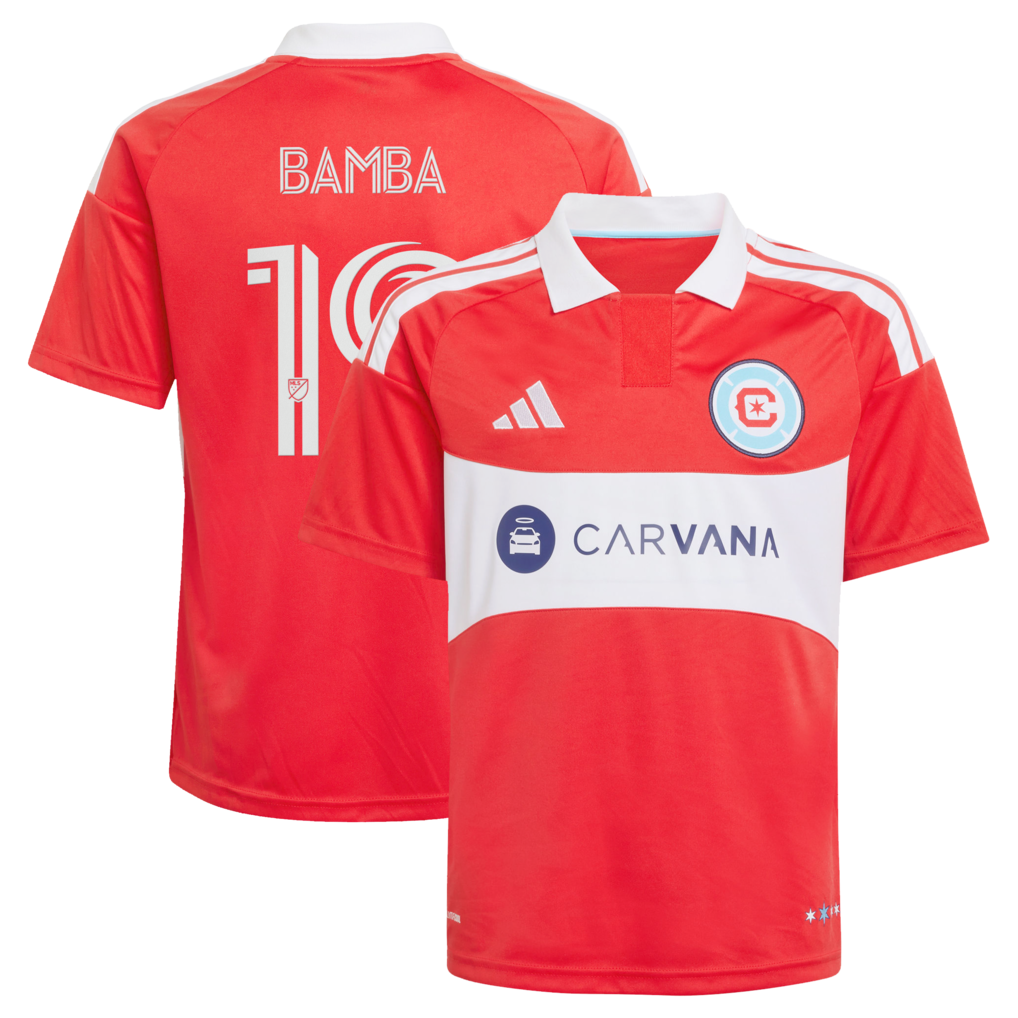 Youth Chicago Fire Jonathan Bamba adidas Red 2026 Forever Red Replica Jersey - Ujersey