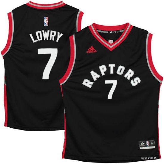Men's Adidas Toronto Raptors #7 Kyle Lowry Authentic Black NBA Jersey - Ujersey