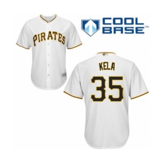 Youth Pittsburgh Pirates #35 Keone Kela Authentic White Home Cool Base Baseball Player Jersey - Ujersey