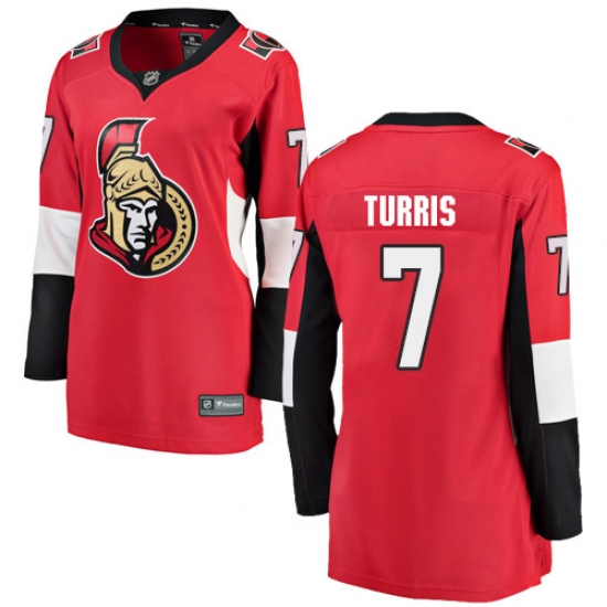 Women's Ottawa Senators #7 Kyle Turris Fanatics Branded Red Home Breakaway NHL Jersey - Ujersey
