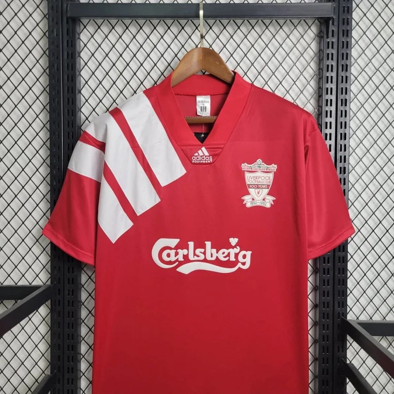 Liverpool Retro Football Jersey Home Custom Shirt 1992-93 - ujerseystore