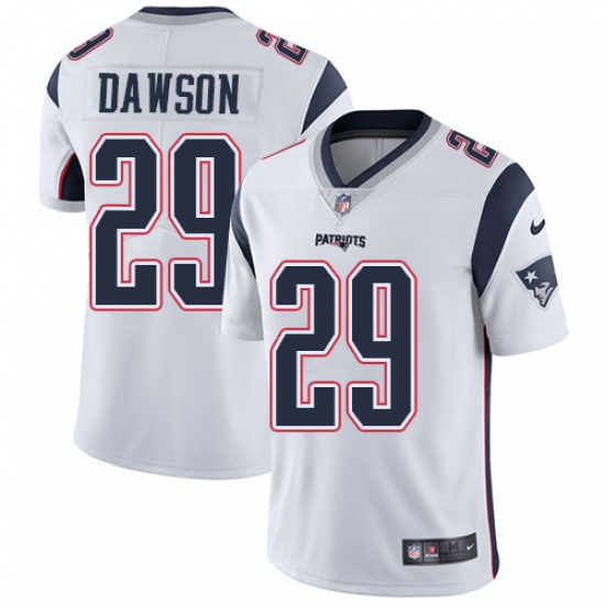 Youth Nike New England Patriots #29 Duke Dawson White Vapor Untouchable Limited Player NFL Jersey - Ujersey