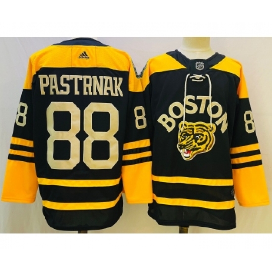 Men's Boston Bruins #88 David Pastrnak Black Classic Primegreen Stitched Jersey - Ujersey