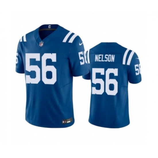 Men's Indianapolis Colts #56 Quenton Nelson Blue 2023 F.U.S.E Vapor Untouchable Stitched Football Jersey - Ujersey