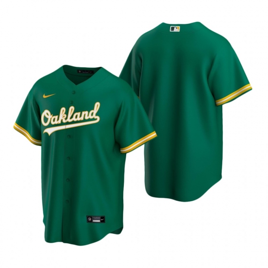 Men's Nike Oakland Athletics Blank Green Alternate Stitched Baseball Jersey - Ujersey