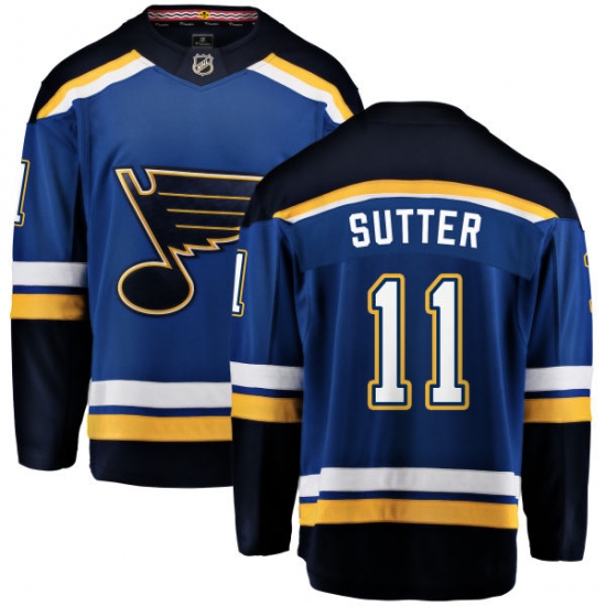 Youth St. Louis Blues #11 Brian Sutter Fanatics Branded Royal Blue Home Breakaway NHL Jersey - Ujersey