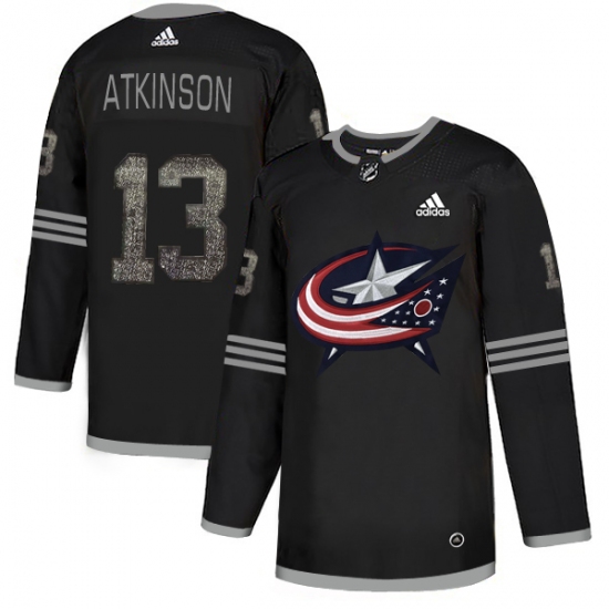 Men's Adidas Columbus Blue Jackets #13 Cam Atkinson Black Authentic Classic Stitched NHL Jersey - Ujersey