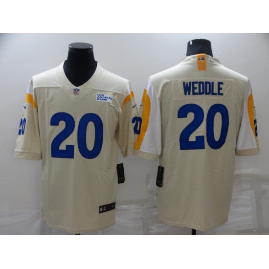 Men's Los Angeles Rams #20 Eric Weddle White Vapor Untouchable Limited Player Jersey - Ujersey