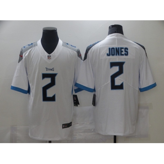 Men's Tennessee Titans #2 Julio Jones Nike White Draft First Round Pick Limited Jersey - Ujersey