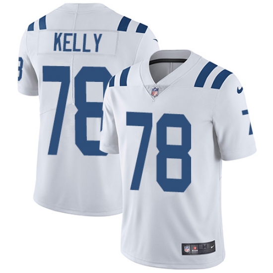 Men's Nike Indianapolis Colts #78 Ryan Kelly White Vapor Untouchable Limited Player NFL Jersey - Ujersey