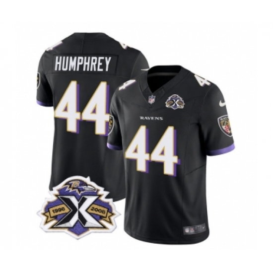 Men's Nike Baltimore Ravens #44 Marlon Humphrey Black 2023 F.U.S.E Throwback Vapor Limited Stitched Jersey - Ujersey