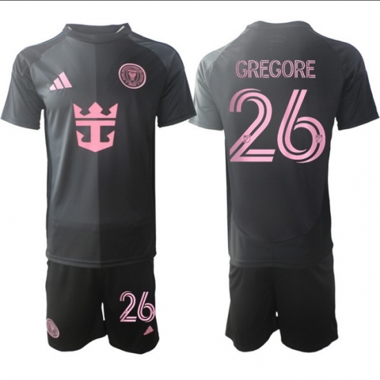 Men Inter Miami CF 2026 Soccer Jerseys Black #26 GREGORE - Ujersey