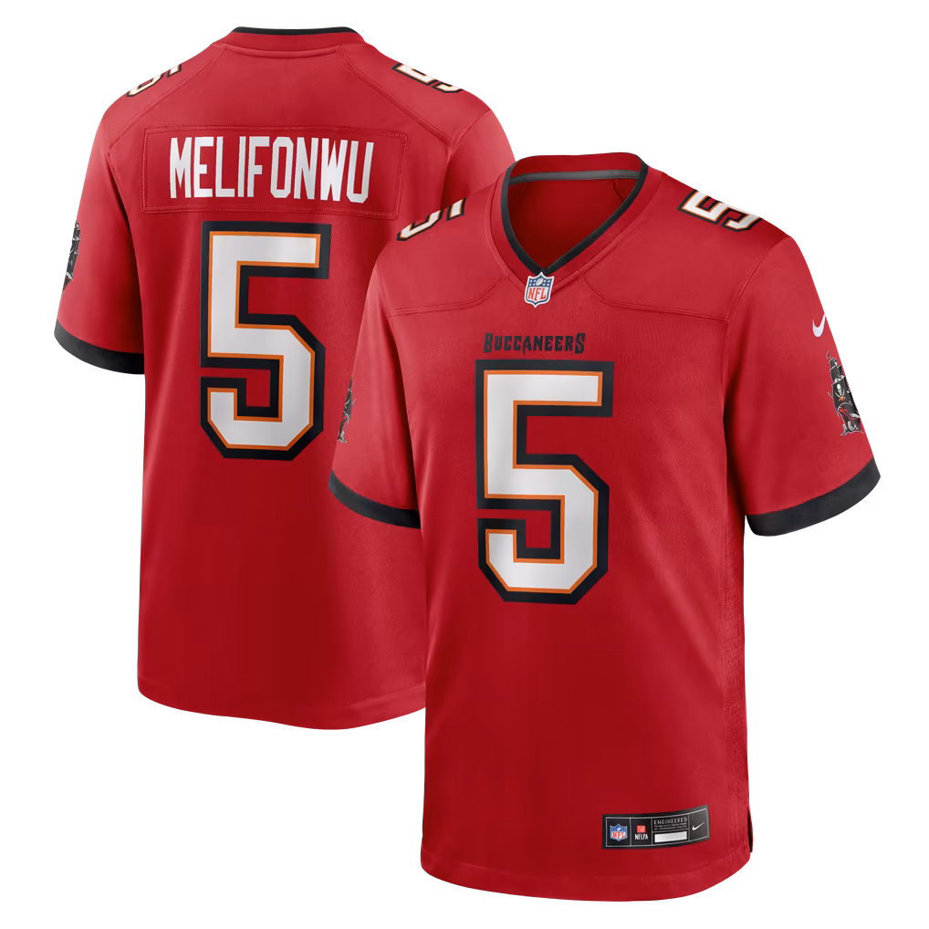Men's Tampa Bay Buccaneers Ifeatu Melifonwu Nike Red Team Game Jersey