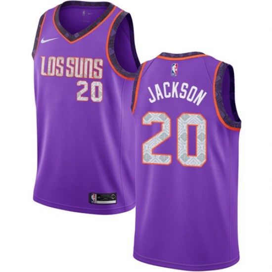Men's Nike Phoenix Suns #20 Josh Jackson Swingman Purple NBA Jersey - 2018 19 City Edition - Ujersey