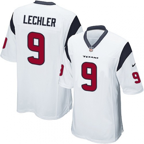Men's Nike Houston Texans #9 Shane Lechler Game White NFL Jersey - Ujersey