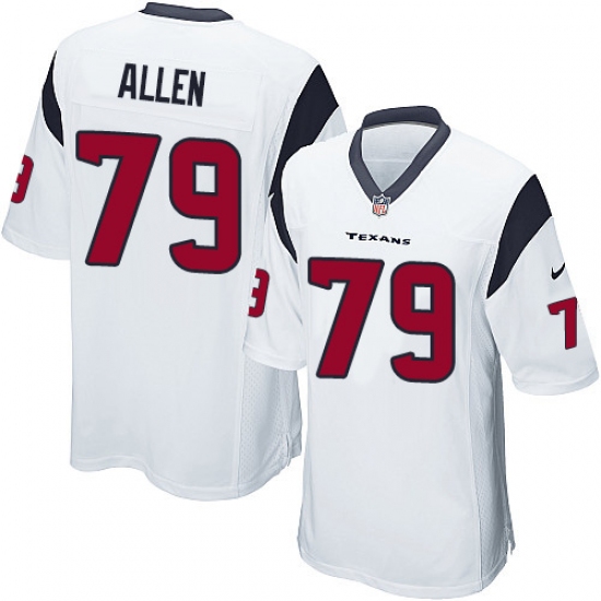 Men's Nike Houston Texans #79 Jeff Allen Game White NFL Jersey - Ujersey
