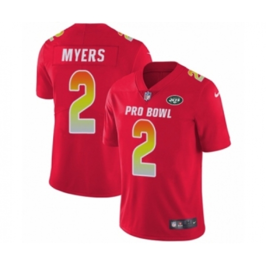 Youth Nike New York Jets #2 Jason Myers Limited Red AFC 2019 Pro Bowl NFL Jersey - Ujersey