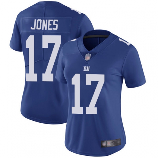 Women's Nike New York Giants #17 Daniel Jones Royal Blue Team Color Stitched NFL Vapor Untouchable Limited Jersey - Ujersey