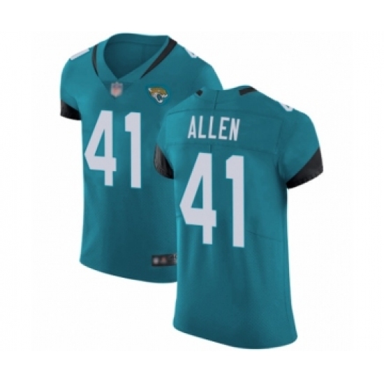 Men's Jacksonville Jaguars #41 Josh Allen Teal Green Alternate Vapor Untouchable Elite Player Football Jersey - Ujersey