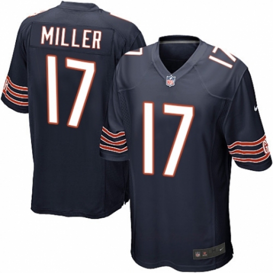 Men's Nike Chicago Bears #17 Anthony Miller Game Navy Blue Team Color NFL Jersey - Ujersey