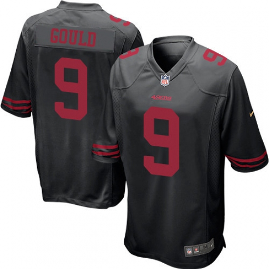 Men's Nike San Francisco 49ers #9 Robbie Gould Game Black NFL Jersey - Ujersey