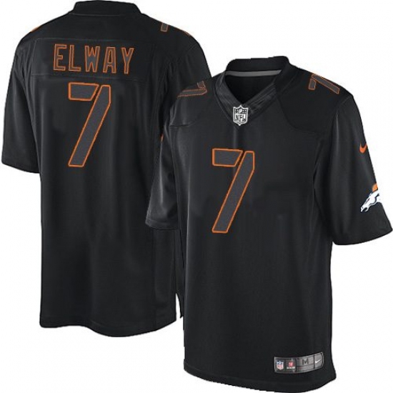 Youth Nike Denver Broncos #7 John Elway Limited Black Impact NFL Jersey - Ujersey